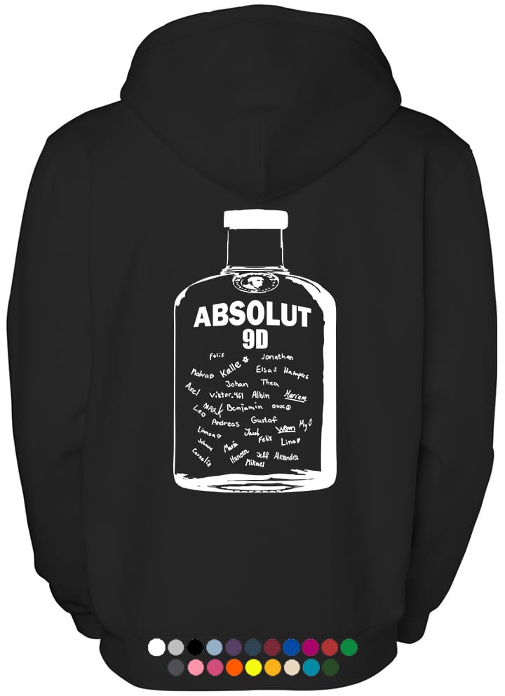 Klasströja - Absolut vodka signaturer